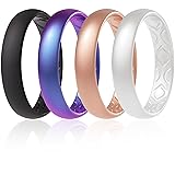ThunderFit Women Breathable Silicone Promise Rings