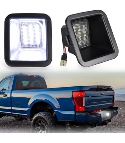 2X FOR FORD F150 F250 F350 LED LICENSE PLATE LIGHT REAR BUMPER TAG ASSEMBLY LAMP - Foto 9