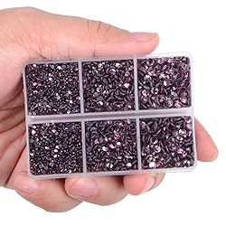 LPBeads 6400 Pieces Hotfix Rhinestones Lt Amethyst