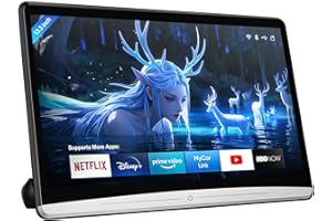 AINAVITO 13.3 Inch Car Headrest Monitor | 4K Android 11.0 | TV for Cars Rear Seat Entertainment| 4GB RAM+64GB ROM | Wireless Phone Mirroring | 5G WiFi/Bluetooth/HDMI | OTA Updates