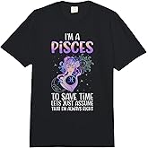 I'm A Pisces Zodiac Sign Pisces Horoscope Comfort Colors Adult Heavyweight T-Shirt
