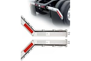 MIAOKUI 1 1/8" Angled Mud Flap Hangers for Semi Trucks Mud Flap Hangers Mudflap Hangers for Semi Truck Mud Flaps Brackets Spl