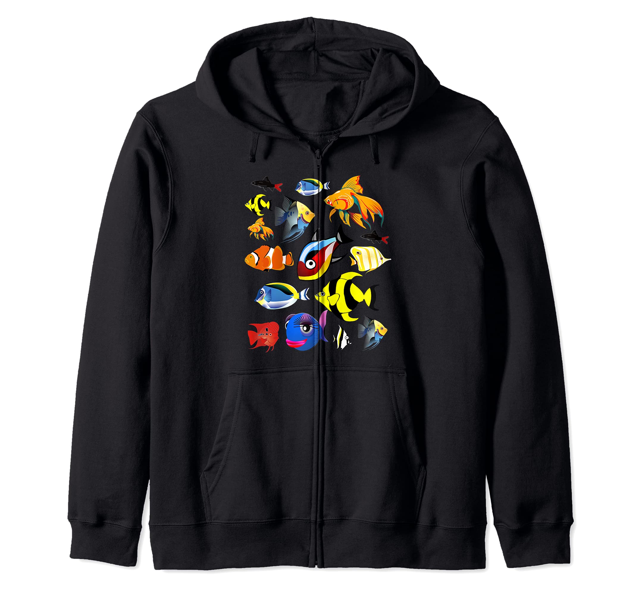 Fishkeeper T Shirt Fish Tank Tropical Aquarium Fish Gift Zip Hoodie