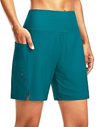G Gradual Women's 7" Long Swim Board Shorts High