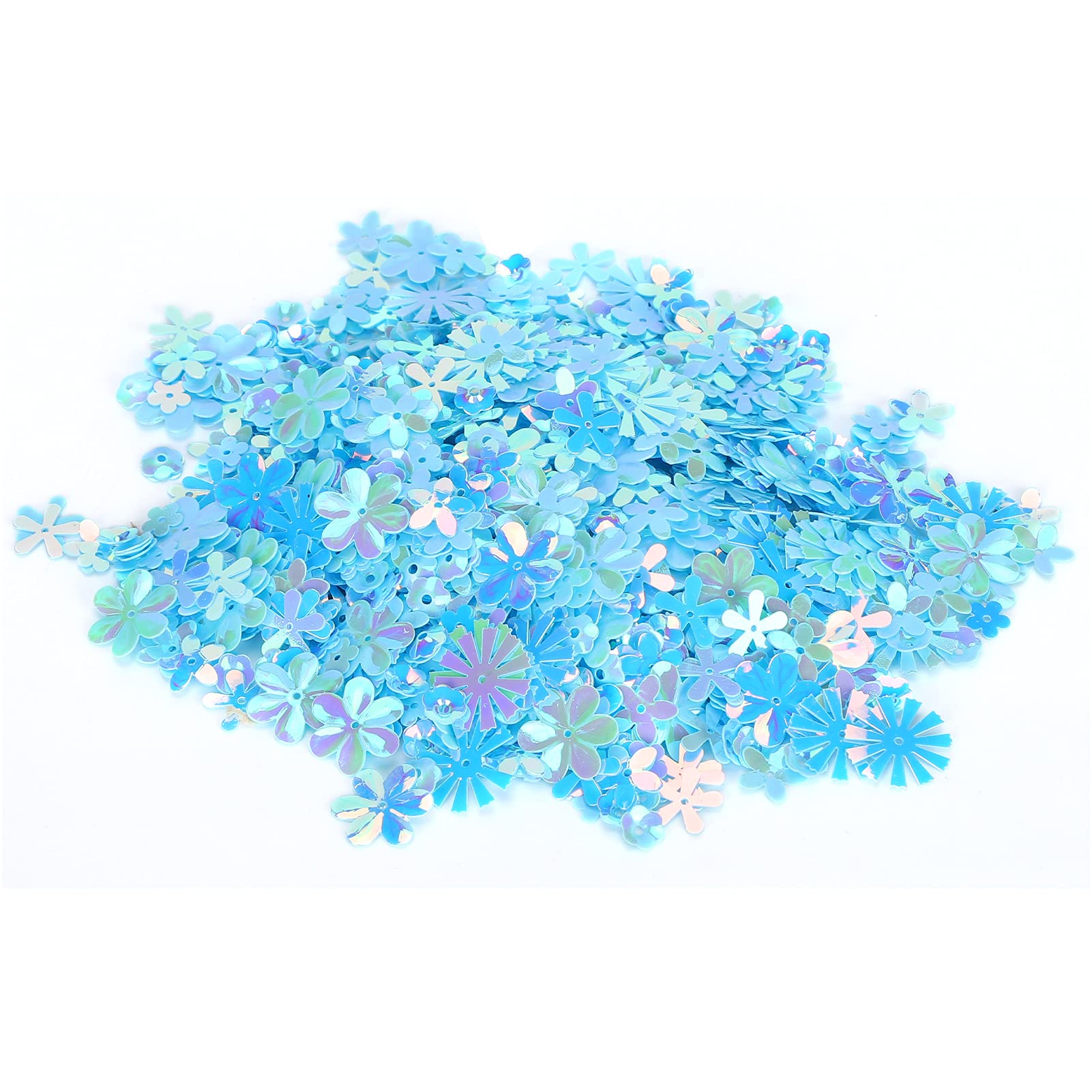 Glitter Sequins, Confetti Sequin, Flower Shaped Lower Shaped Confetti, Decoration Supplies Holiday Decoration Spangles for Children for Gift Box Filling (Blue color)