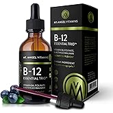 Mt. Angel Vitamins - B12 Essential Trio - Vegan Sublingual Drops with High-Potency Methyl B12, B6 & Folate - Easy Absorption Liquid - Non-GMO, Made in USA