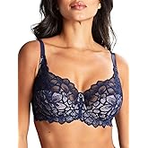 Panache Allure Full Cup Bra 36DD, Navy