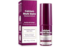 VOGSIG Calcium Enriched Multi Balm Stick, Collagen Moisturizing Stick, Nourishing Calcium Volume Multi-Purpose Balm, Skin Care All In One for Face, Eyes, Neck, Hydrating & Firming For All Skin Type 9g (1)