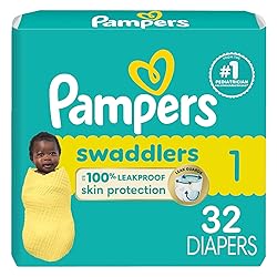 Pampers Baby Diapers - Swaddlers - Size 1, 32