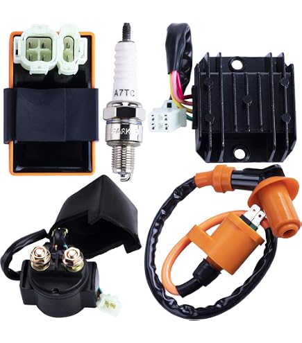 CDI Zündspule + Zündkerze Komplett-Set Für GY6 50CC 125CC 150CC Motorroller, ATV, Moped