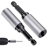 2 Pcs 1/4" x2-5/8 Eye Lag Driver for Drop Ceiling Hanger Wire | 10B21 Boron Steel，Eye Hook Drill Bit Eye Lag Driver Bit，Self Tapping Drilling Point Drive