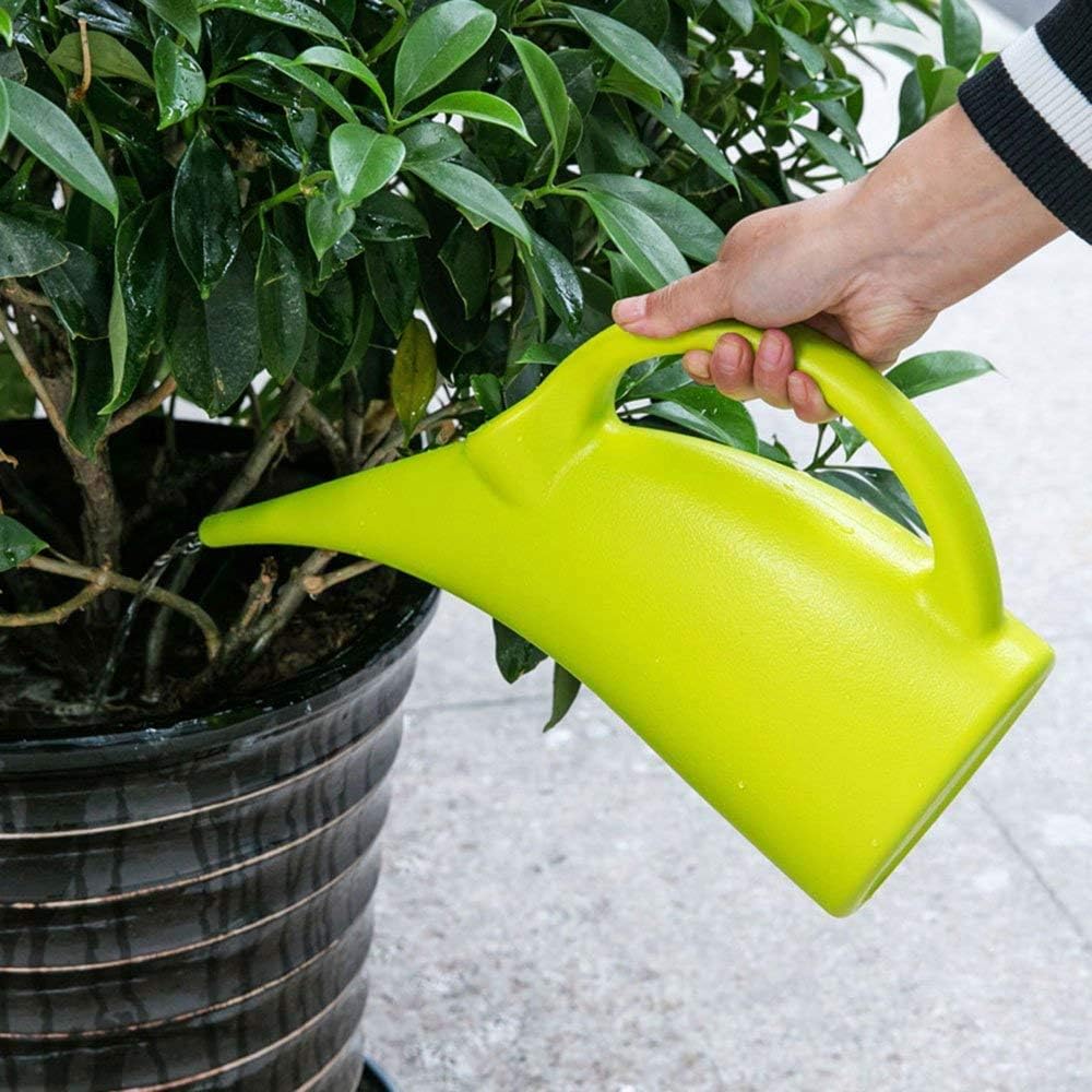 MyLifeUNIT Plastic Watering Can, Elegant Watering Pot, 1/2-Gallon (Green) : Garden & Outdoor