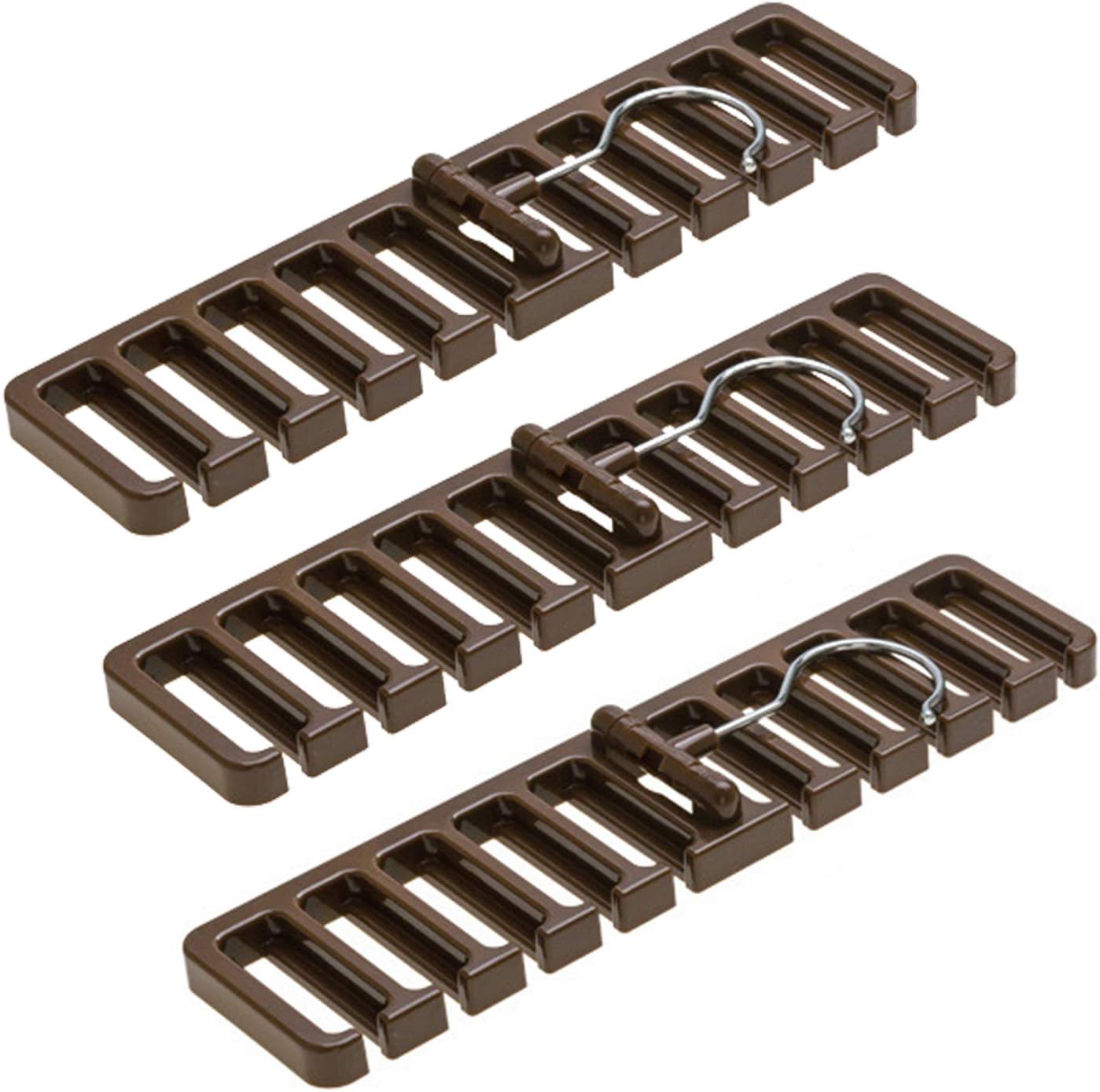 Tosnail 3 Pack Belt Hangers Belt Racks Tie Hanger Tie Holder Tie Organizer for Men's Closet Organization