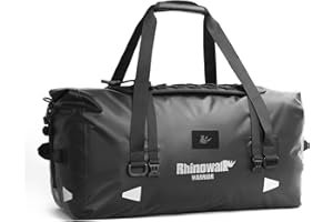 Rhinowalk Motorcycle Duffel Bag Waterproof 20/40/65L Tail Bag Rear Seat Drybag Roll Top Motorbike Travel Luggage