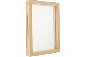 STOBOK Paper Making Screen, 25x19cm Wooden Paper Making Mould Paper Making Frame Paper Making Supplies for DIY Craft