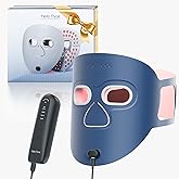 Hello Face Red Light Therapy for Face, 280 LEDs Infrared Light Led Face Mask Light Therapy for Facial Skin Care, Ultra-Soft Led Mask Light Therapy for 4 Modes with Eye Protection, 3000mAh Battery