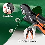 Preciva Eyelet Punch Tool Kit 10mm Grommet Pliers with 500 Rings view 2