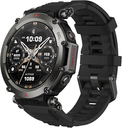 Amazfit T-Rex Ultra Smartwatch Men Route Import GPS 10 ATM Waterproof Rugged