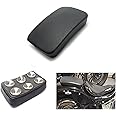 HANSWD Rectangular Pillion Passenger Pad Seat 6 Suction Cup For Custom Chopper