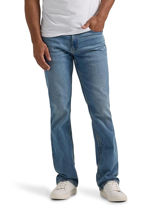 Lee Men's Legendary Regular Boot Jean, Lewis, 42W x 29L