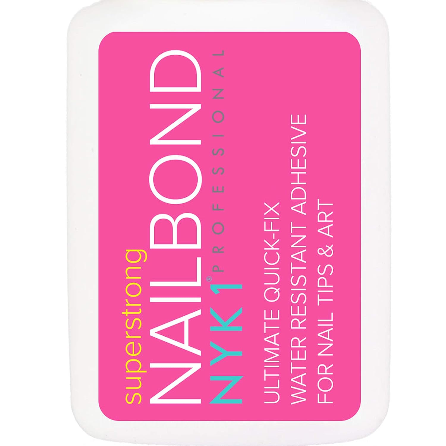 Super Strong Nail Glue for Acrylic Nails and Press on Nails - NYK1 Nail Bond Acrylic Nail Glue Adhesive, Perfect for False Acrylic Nail Art, Glitter, Diamantes, Gems, White Clear Tip Applications: Industrial & Scientific