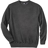 KingSize Men's Big & Tall Tall Ultra-Comfort Fleece Crewneck Sweatshirt