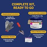 Decorator's Friend Cement Ready Mixed 2.5kg Waterproof 20 Min Set Kit view 3