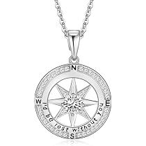 Amazon.com: Mkhhy Compass Necklace for Women Jewelry For Woman I'd ...