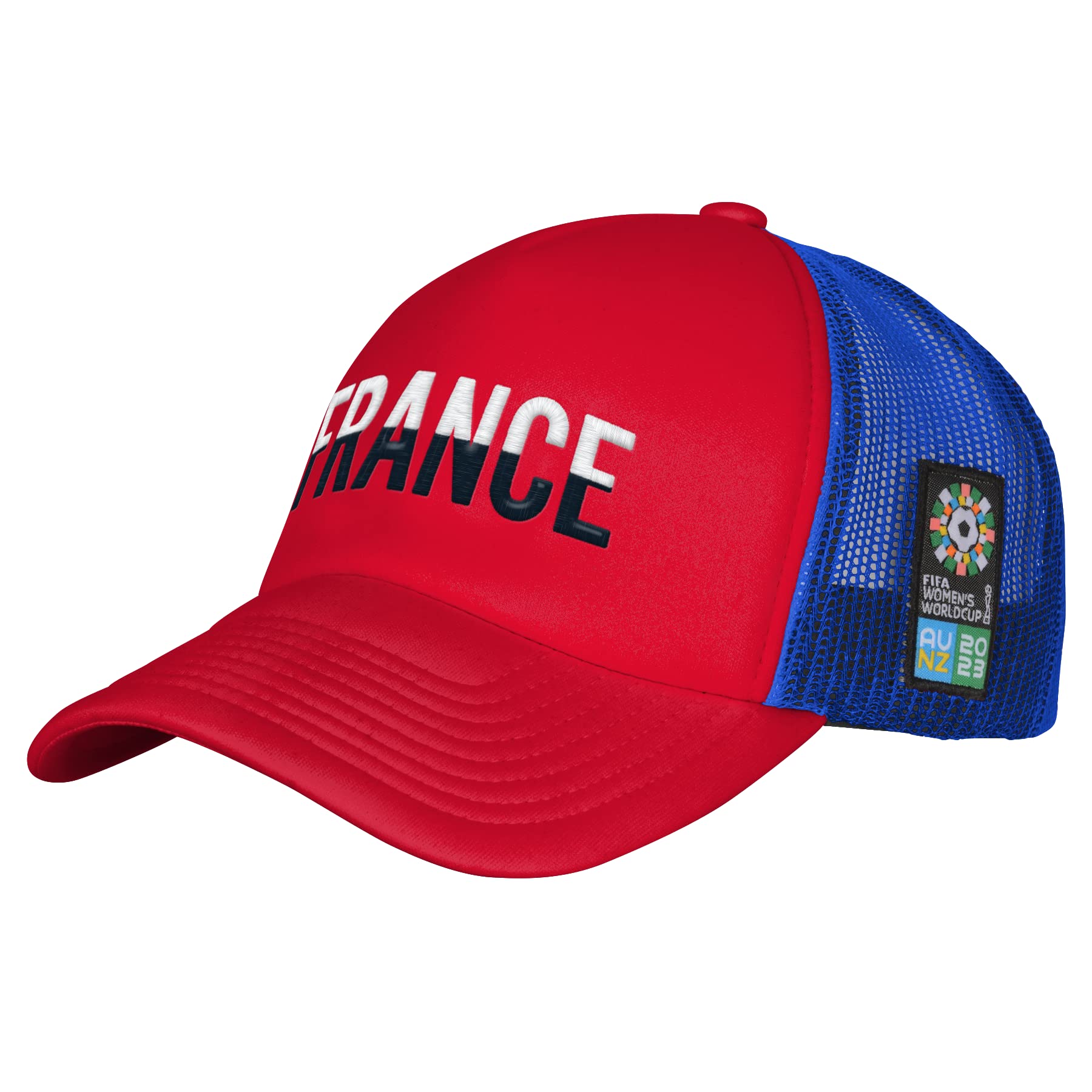 Official 2023 Women's Football World Cup Adult Classic Trucker Cap, France Red