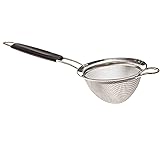 LiveFresh Fine Mesh Stainless Steel Mini Tea Strainer with Non Slip Handle - 3 inch - Ideal Size for Straining Teas and Cockt