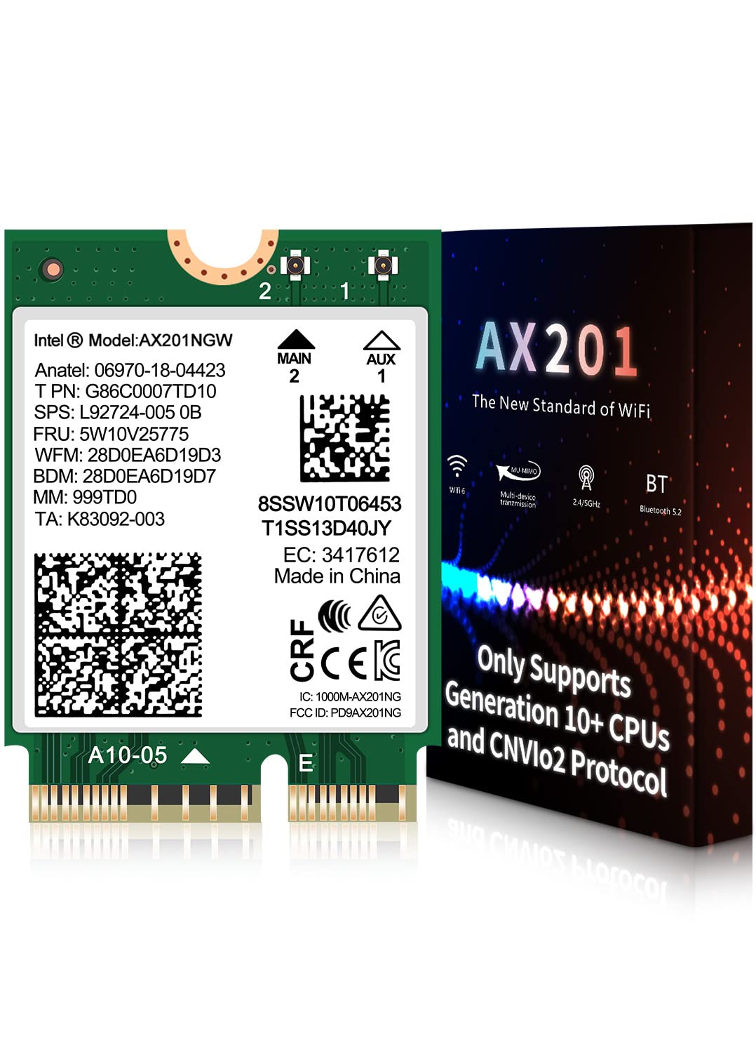 Mua WiFi 6 Wireless Card Intel AX201 NGW. Only Support CNVio2 Protocol ...