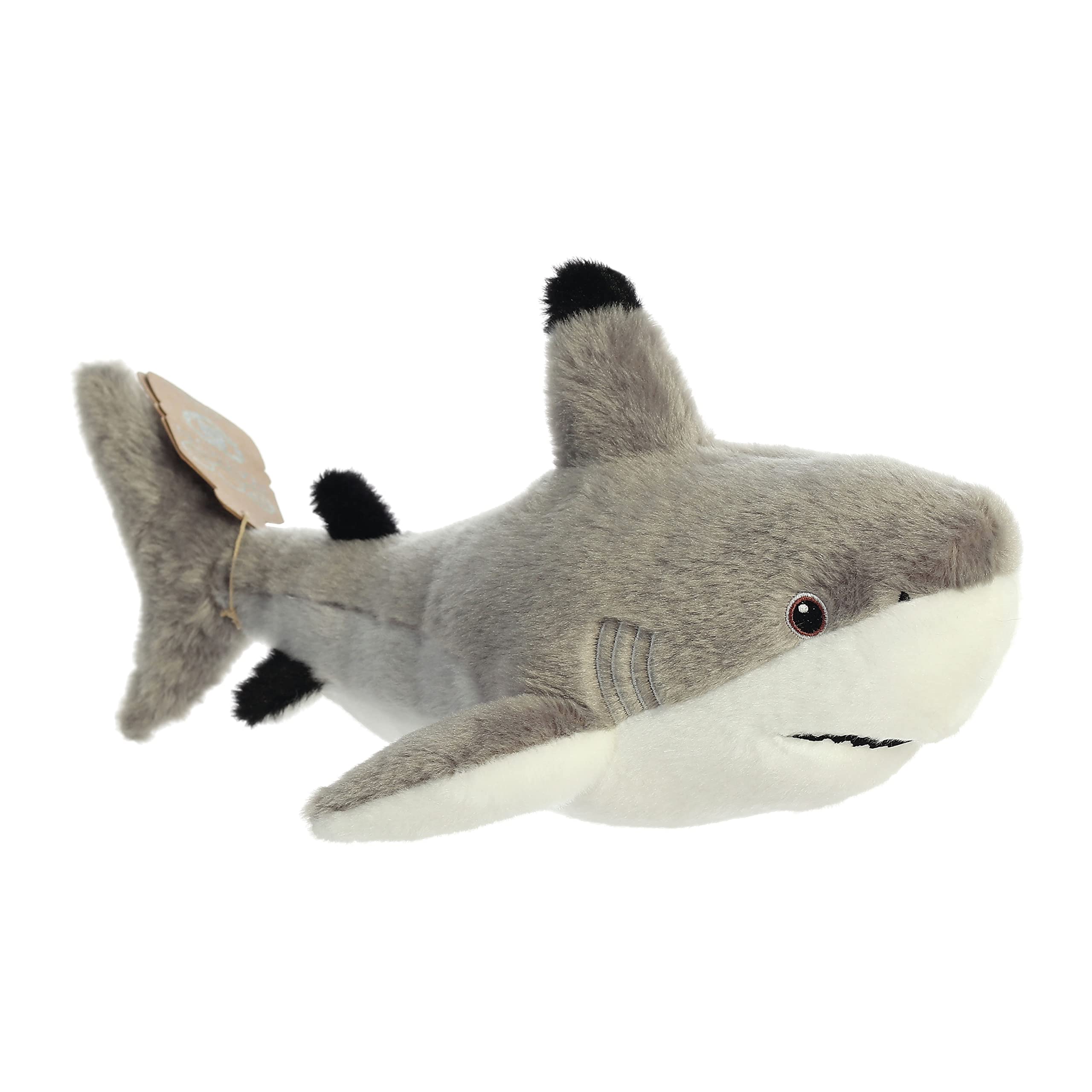 Aurora, 35017, Eco Nation Blacktip Shark, 15In, Soft Toy, White & Grey
