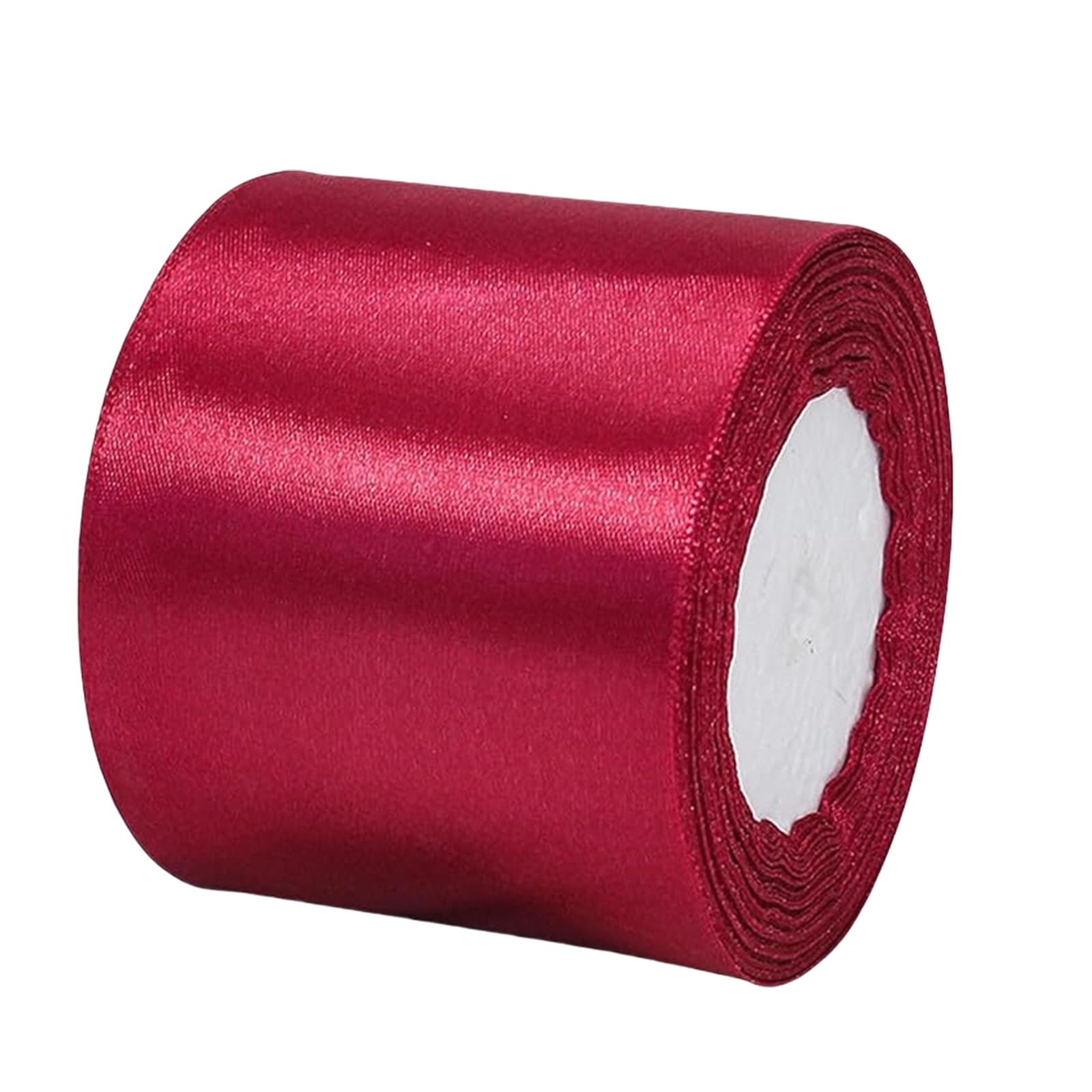 75mm Wide Wine Red Solid Satin Ribbon for Gift Wrapping 22M,Silk Thick Ribbon Polyester Ribbon 75mm for Crafting Christmas,Hair Bows, Bouquets,Cake,Wedding Car,Party Decoration