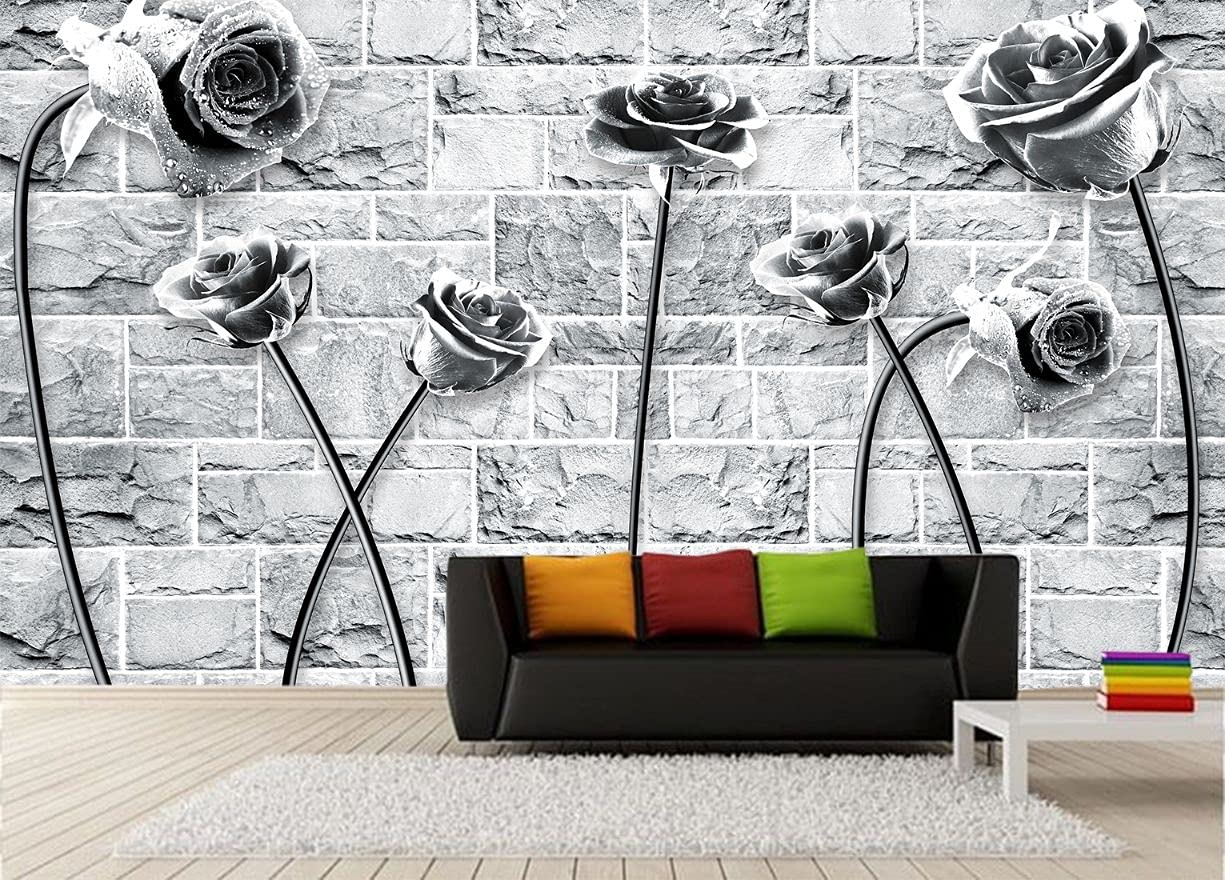 All Your Design Self Adhesive Wallpaper Rose Design Waterproof