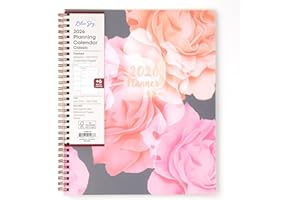 Blue Sky 2026 Weekly and Monthly Planner Calendar, January 2026 - December 2026, 8.5" x 11", Flexible Cover, Laminated Tabs, Durable Twin Wire Binding, Storage Pocket, Joselyn