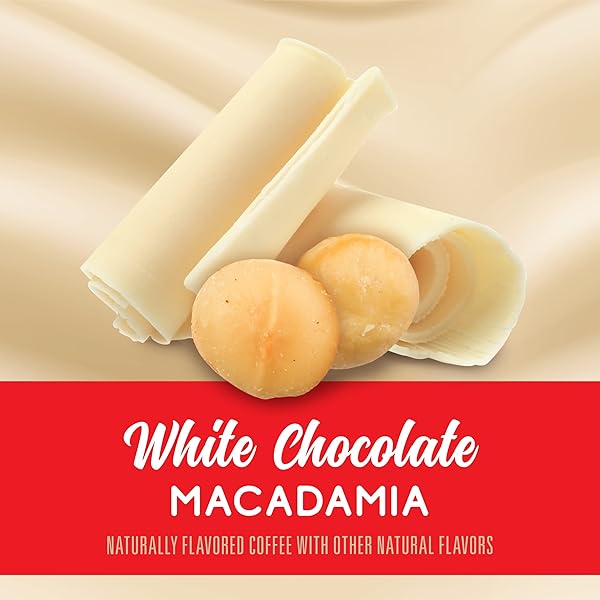 COMMUNITY COFFEE LIMITED EDITION WHITE CHOCOLATE MACADAMIA 54 COUNT FLAVORED COFFEE PODS, MEDIUM ROAST COMPATIBLE WITH KEURIG 2.0 K-CUP BREWERS