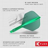 Target Darts K Flex Integrated Flights and Shafts No.2 Green Pack of 3 view 6