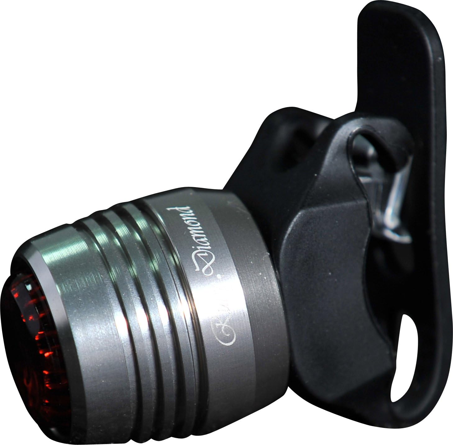 Dosun Rear Bike Light Alloy Rc100 Silver Ruby Led Usb Rechargeable 15 Lumens