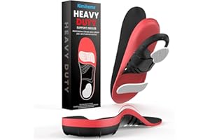 Kimihome Plantar Fasciitis Relief Insoles - High Arch Support Inserts - FSA Eligible Items Only List - Heel Cups & Shoe Inserts for Heel Pain Relief - Planter Facetious Relief Support Inserts - S