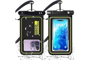 ANLEDDA Waterproof Phone Pouch Floating Large Waterproof Cellphone Dry Bag Case for iPhone 15 14 13 12 11 Pro Max XS XR X Galaxy Samsung S21-S24 Up to 7.5", PVC IP68 Underwater Phone Protector