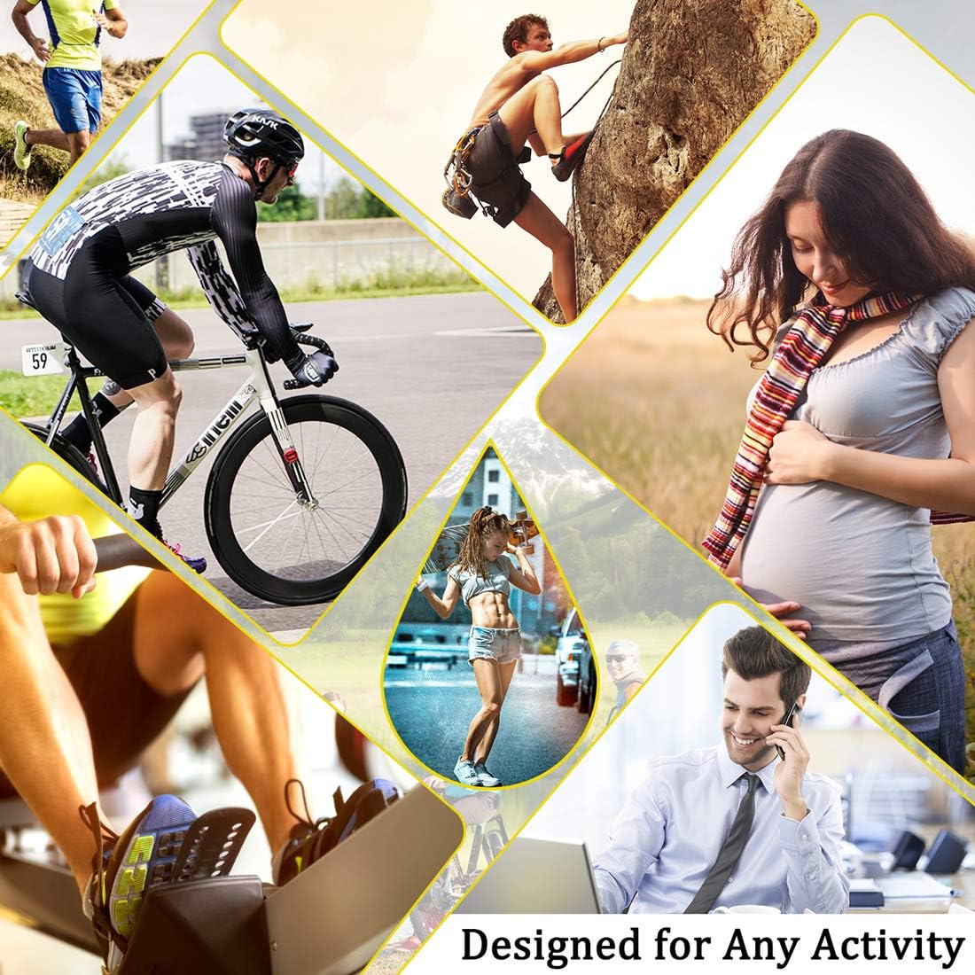 QUXIANG Compression Socks for Women & Men Circulation 3/6/7 Pairs Arch Ankle Support 15-20 mmHg Best for Running Cycling: Clothing