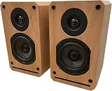 Roxel RBS 300 Passive Bookshelf Speaker Oak Wood 4in Carbon Fibre Woofer 1in view 6