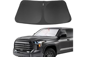 YYCKE Windshield Sun Shade Accessories Compatible with 2007-2021 Tundra for Toyota Foldable Sunshade Sun Visor Blocks UV