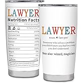 kwsnatel Lawyer Coffee Tumbler, 20oz Office Gift for Attorney, Law School and Practitioners Graduation Ideas, Men and Women Mug