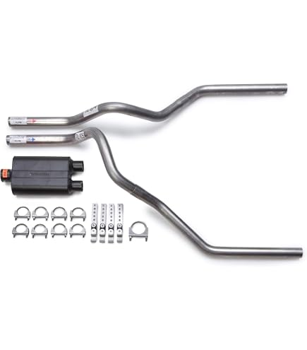 04 - 08 Ford F150 4.6 5.4 Truck Mandrel Bent Dual Exhaust W Cherry Bomb Muffler