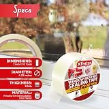 XFasten Transparent Window Weather Sealing Tape 2 in x 30 yd Clear view 8