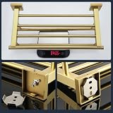 Sayayo Towel Rail Wall Mounted 16 inch SUS304 Brushed Gold EGZ8040-G view 7