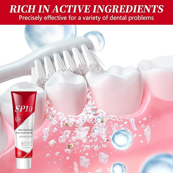 SP-10 PROBIOTIC WHITENING TOOTHPASTE – ULTRA WHITENING & STAIN REMOVAL, DEEP CLEANING, FRESH BREATH FORMULA WITH PROBIOTICS (1)