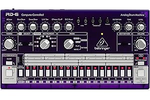 Behringer RHYTHM DESIGNER RD-6-GP Analog Drum Machine with 8 Drum Sounds, 64 Step Sequencer and Distortion Effects