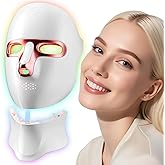 Red Light Therapy Mask for Face,Cordless LED Face Mask Light Therapy,USB C Rechargeable,Infrared Lights Masks for Home Working Travel Yoga Sleep